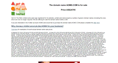Desktop Screenshot of aomg.com