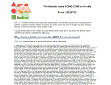 Tablet Screenshot of aomg.com